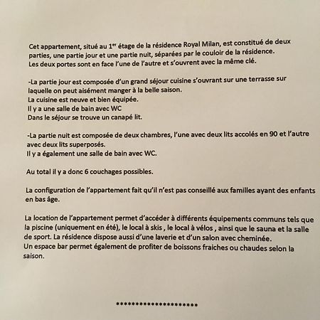 Appartement Royal Milan A Deux Cles Partie Nuit Et Partie Jour Saint-Lary-Soulan Exterior foto