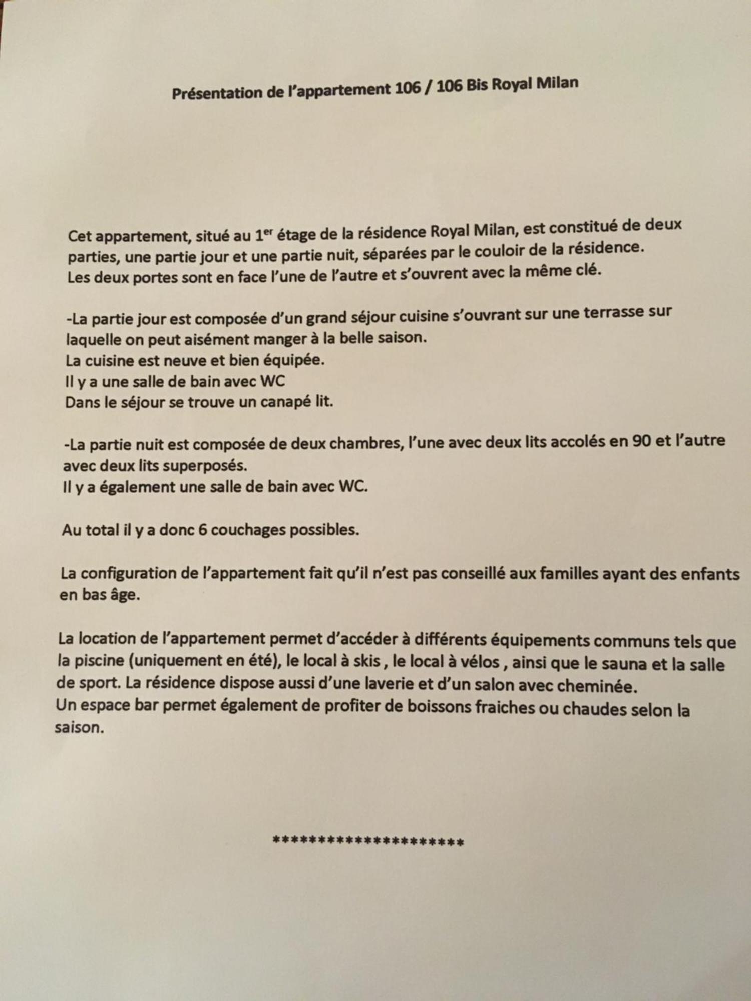 Appartement Royal Milan A Deux Cles Partie Nuit Et Partie Jour Saint-Lary-Soulan Exterior foto